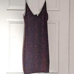 H&M Glittery Metallic Bodycon Dress NWT